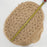 Vintage SET of 4  Raffia Straw Wicker Placemat Home Decor Round Earthtone