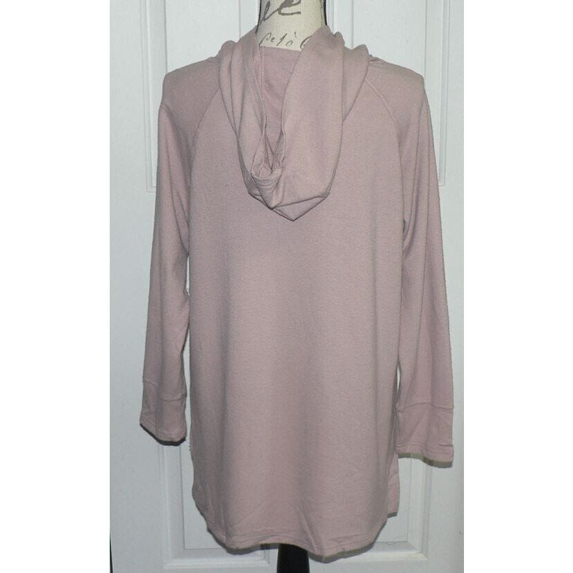 Melloday Pocket Hipster Hoodie Sweatshirt Size Medium Mauve NWT