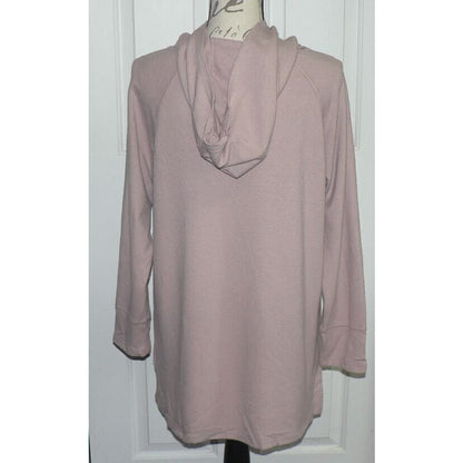 Melloday Pocket Hipster Hoodie Sweatshirt Size Medium Mauve NWT