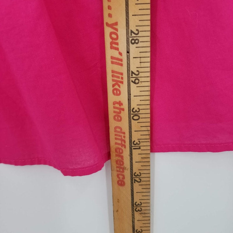 Diane Gilman NWT Embroidered Pink Long Sleeve Blouse Size Large