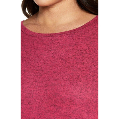 Bobeau Crisscross Split Back 3/4 Sleeve Top Sz XS/Extra Small Red Bud NWT