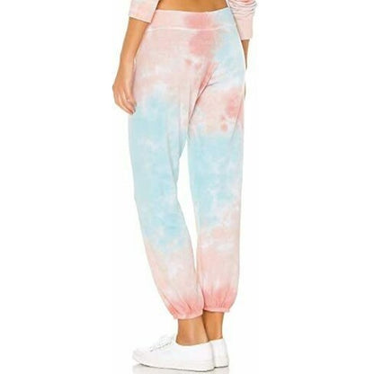 Sundry light blue pink tie dye pull-on sweatpants New Size 2 pant activewear
