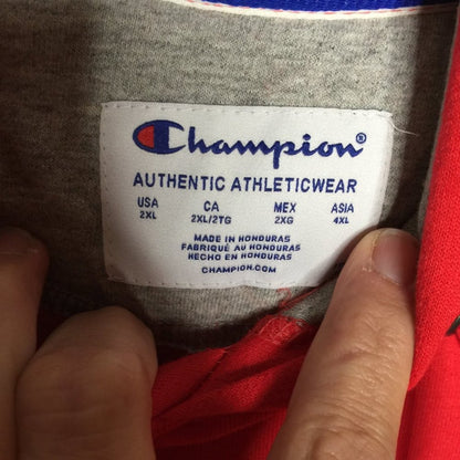 Champion 2XL Red Kangaroo pouch Athletic Wear Pullover Hoodie Sweatshirt NEW