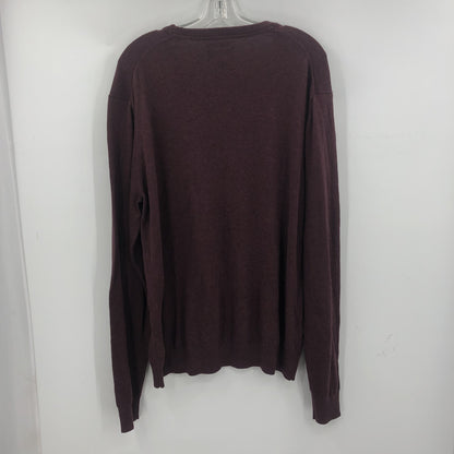 Wallin & Bras Men's Crew Neck Knitted Sweater Long Sleeves Brown Size XL