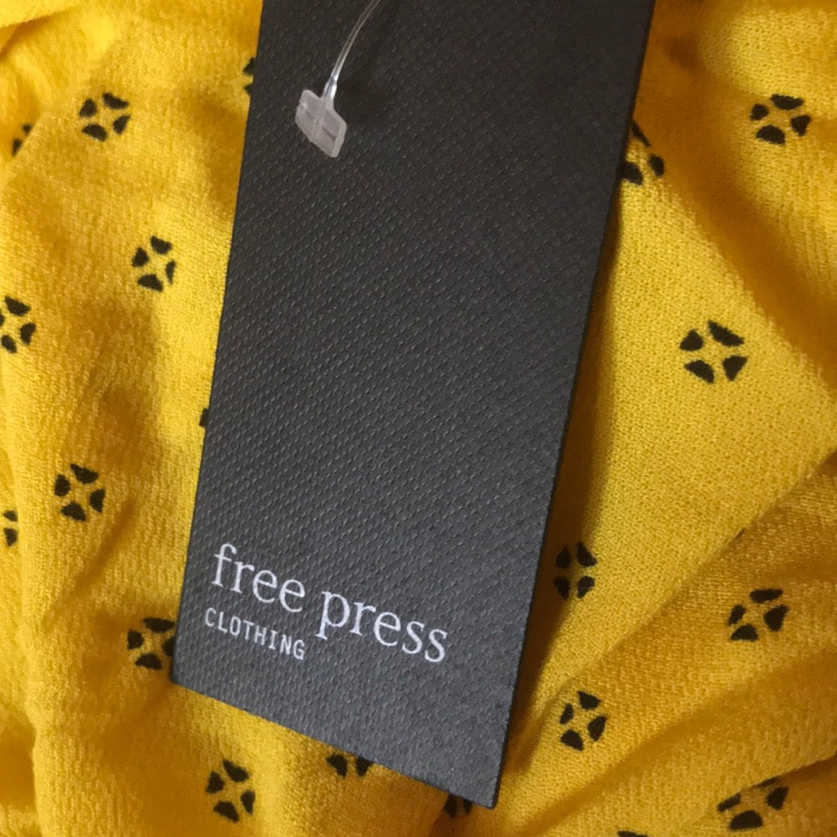 Free Press Notch Collar Surplice Long Sleeve Top Size XSmall