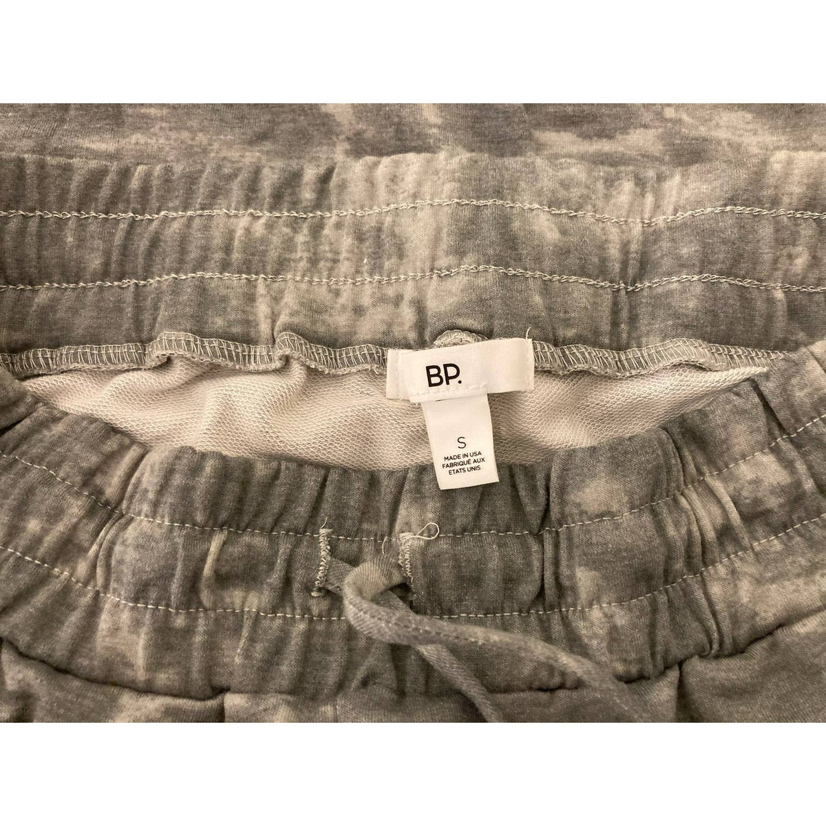 BP. Women Jogging Pants Small Grey Tie Dye NEW Elastic Drawstring Waist Pockets