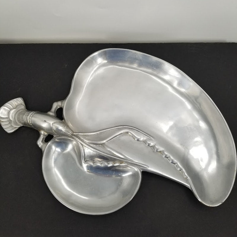 Vintage Metal Wilton Bruce Fox Design Large Lobster Tray Serving Platter COOL