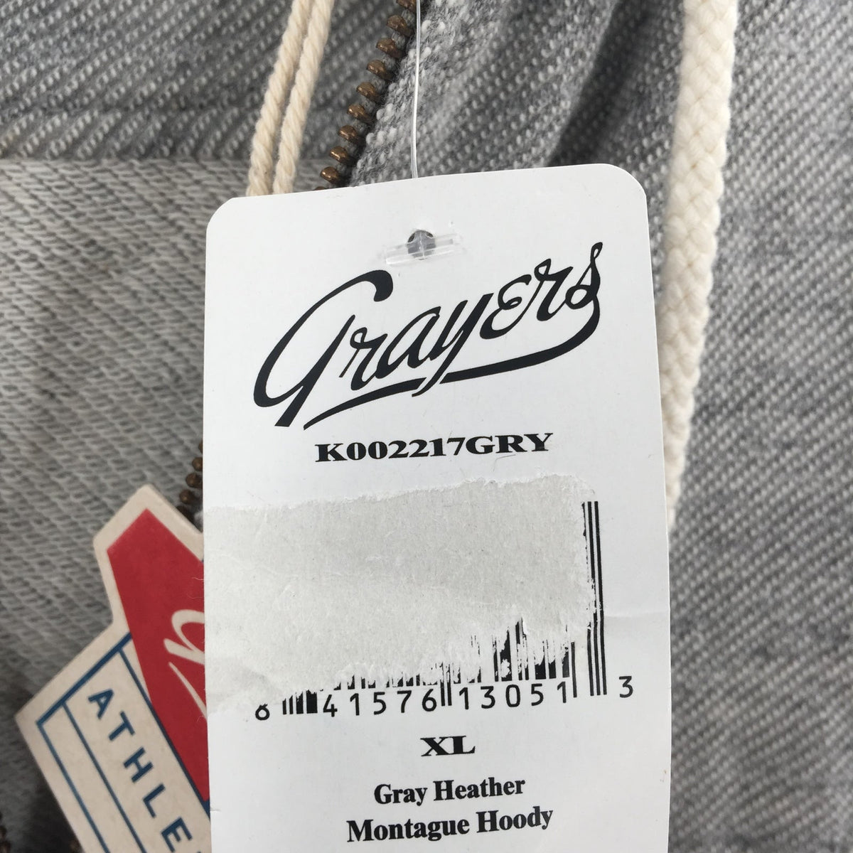 Grayers Athletics Sweatshirt Hoodie Long Sleeve Solid Grey Heather Size X-Large