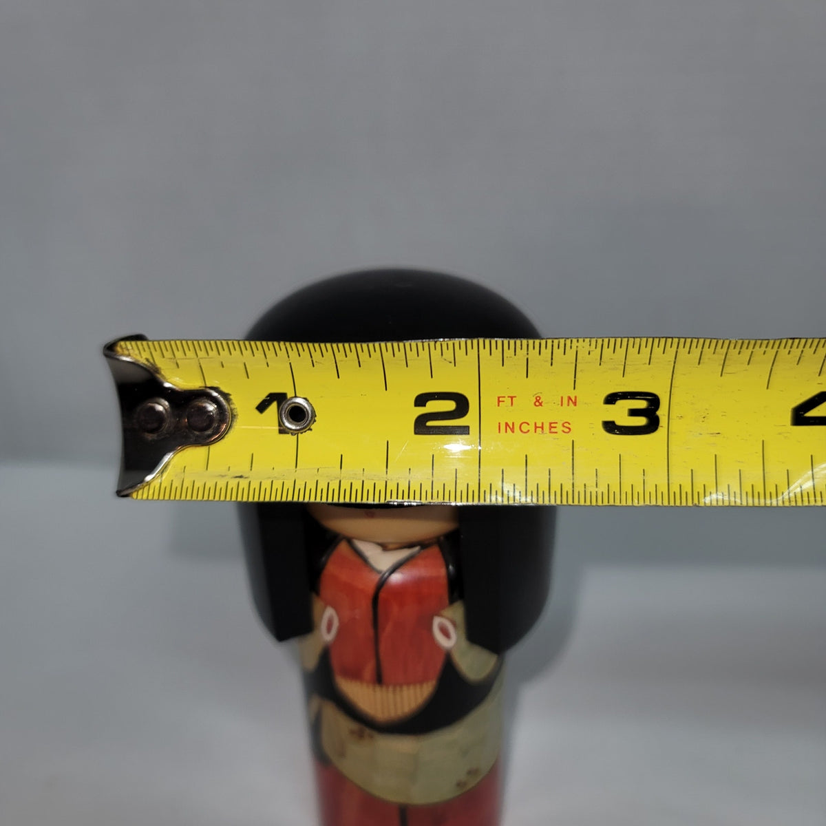 KOKESHI DOLL signed KISAKU wooden Japanese decorative toy Geisha Maiko