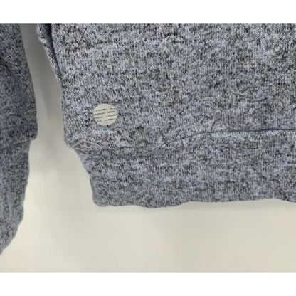 Z by Zella Long Sleeve Turtleneck Pullover Extra Small 5/6 Pale Blue Heather NWT