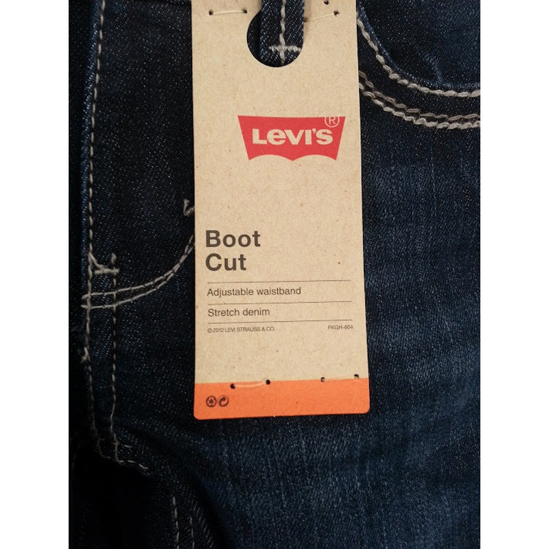 Levi's Boot Cut Adjustable YOUTH Stretch Denim Size 8 Slim NWT Jeans Embroidered