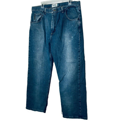 Wrangler Men's Genuine Comfort Relaxed Fit Denim Jeans Blasted Indigo 38" x 29"