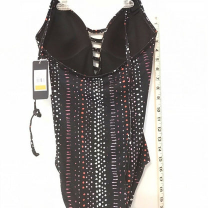 Rachel Roy Halter Spotted Padded One Piece Swim Size Small