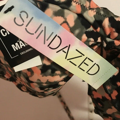 Sundazed Ava Ruffled Underwire Bow Bikini Top NEW Size 32D