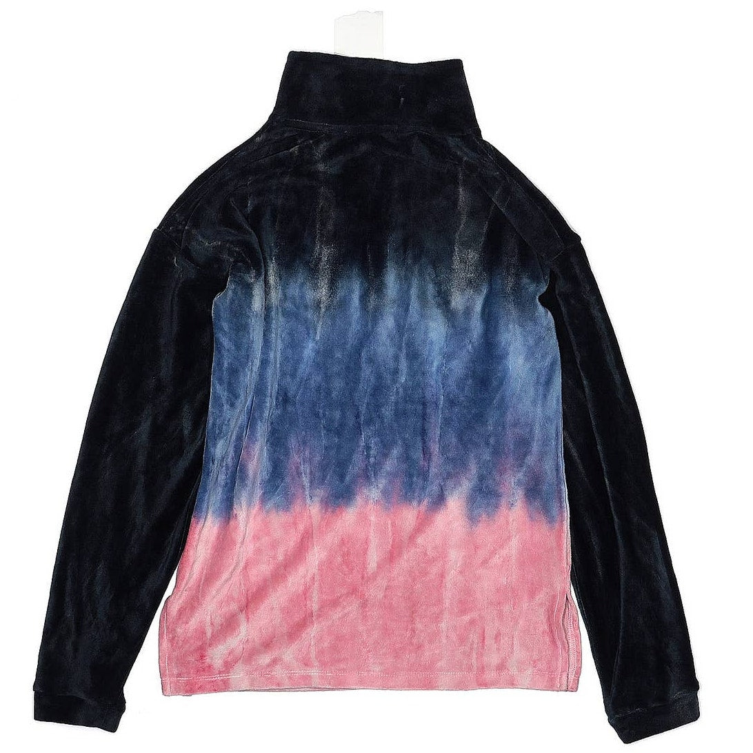 FRESHMAN Fleece Jacket Small  (Youth) Black Blue Pink Tie Dye Pattern Pullover