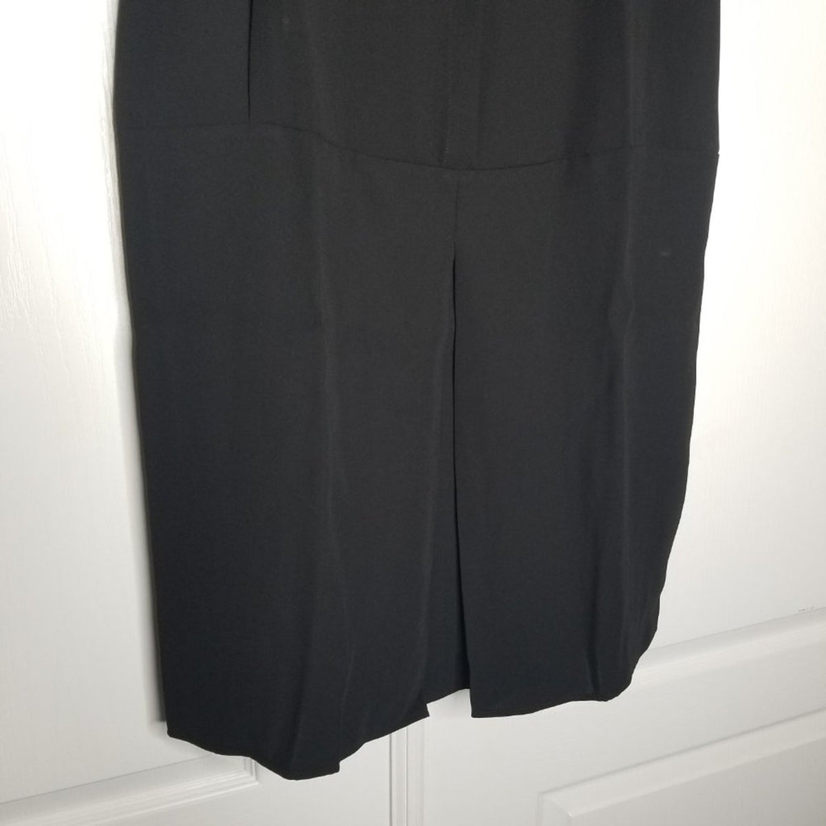 Caara Sheath Dress Short-Sleeve Scoop-Neck Button Front Black Size XS LAGENLOOK
