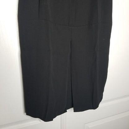 Caara Sheath Dress Short-Sleeve Scoop-Neck Button Front Black Size XS LAGENLOOK