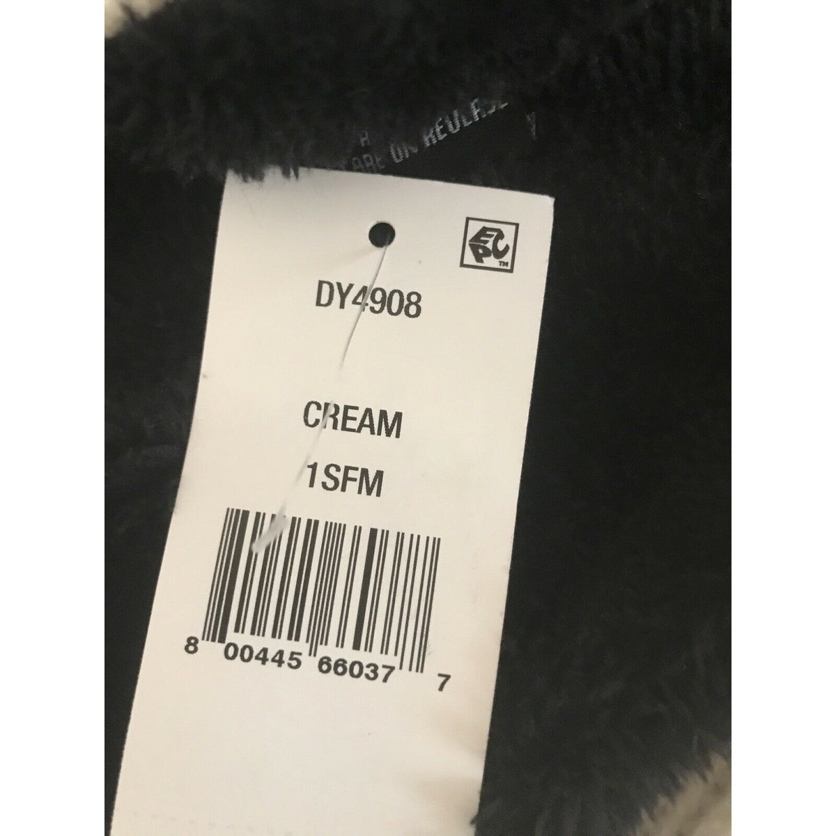 DKNY NEW Designer Infinity Scarf Cream and Black Knitted 30" x 12" Reversible
