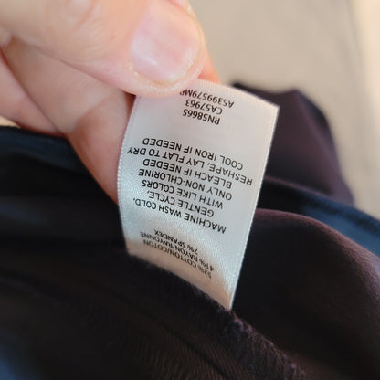 Nordstrom NEW pullon 1901 Navy Night Size 6 Petite Cropped Stretchy Pants slacks