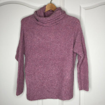 Catherine Malandrino Cozy Knit Turtleneck Sweater Size XS Extra Small Purple