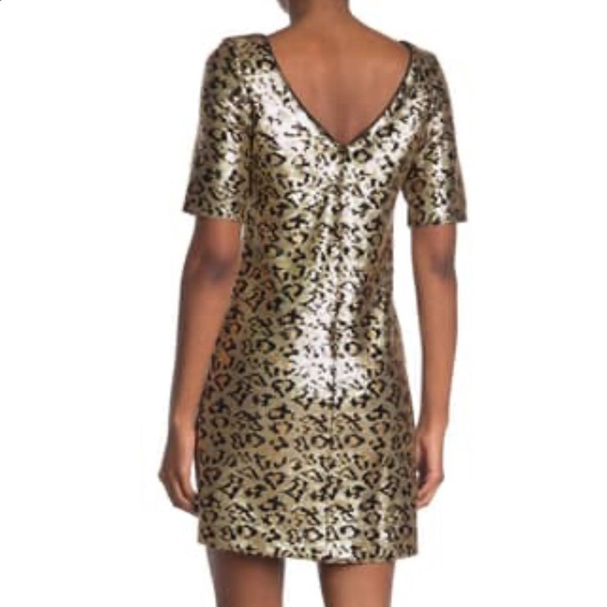 Betsy Johnson NEW Leopard Sequin Mini Dress Size 0