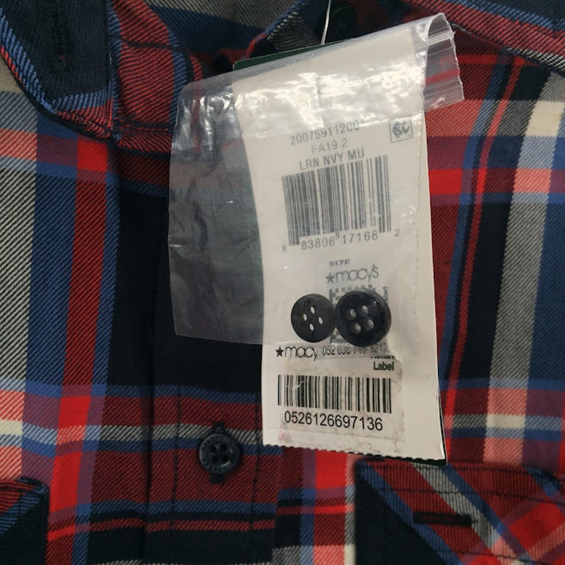 Lauren Ralph Lauren Plaid button up Medium red blue long sleeve cabin farm