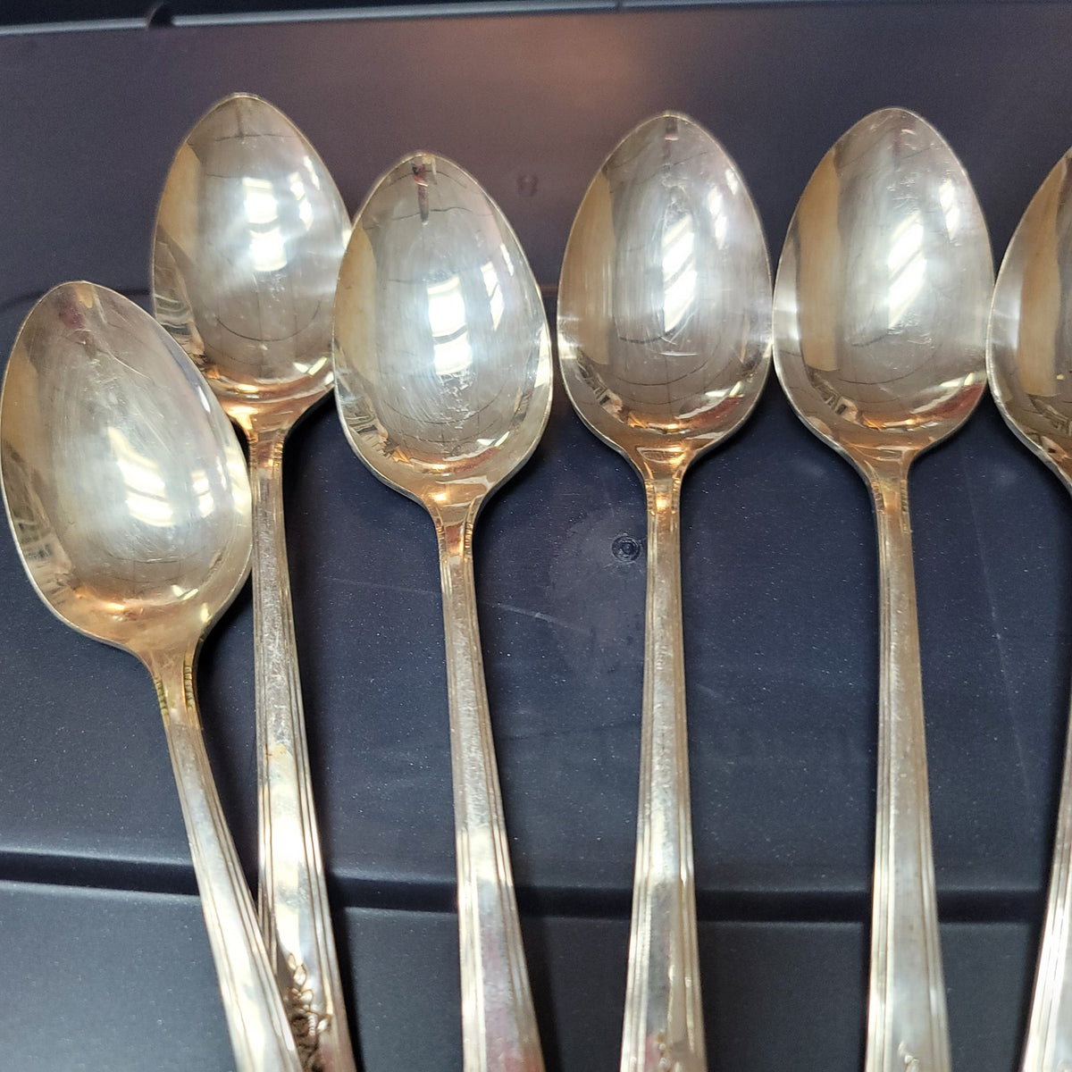 Oneida Community Plate Silverware 6 Tablespoons serving Tudor Plate 1939 Fortune