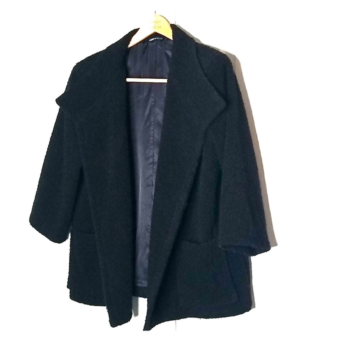 STUDIO BY IRIE vintage open front jacket 1960s BOUCLE swing coat MEDIUM