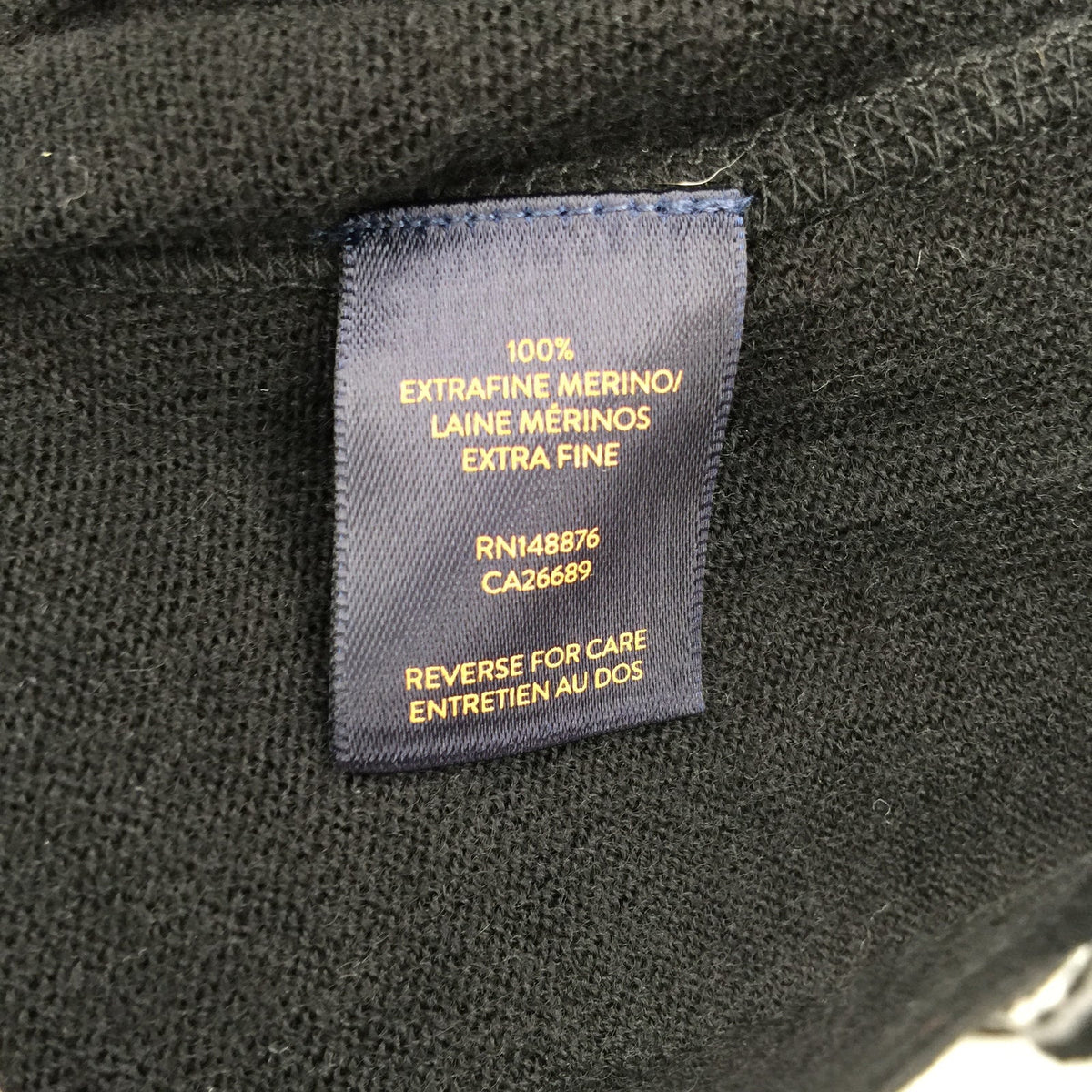 Good Man Brand Colorblock Raglan 100% Merino Wool Sweater Black/Gray SZ XX-Large