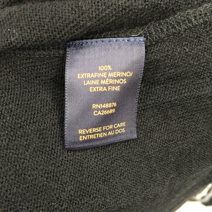 Good Man Brand Colorblock Raglan 100% Merino Wool Sweater Black/Gray SZ XX-Large