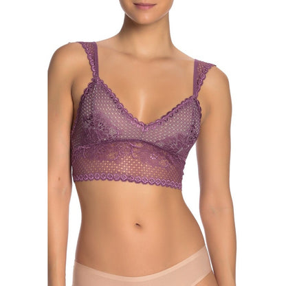 Jessica Simpson NWT Plum Lace Bralette Plum Purple Size Large