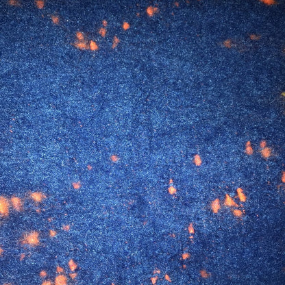 DKNY NEW Blue Orange Speckled Long Fringe Scarf OVERSIZED Wrap GATOR
