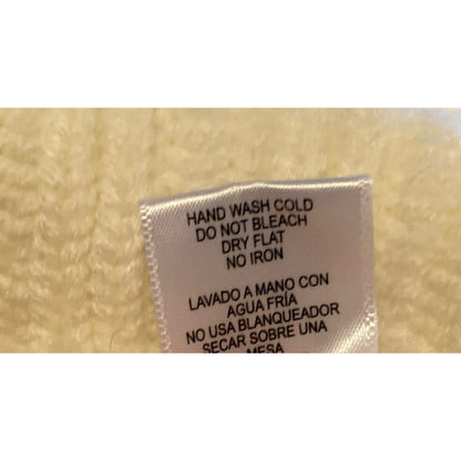 Love Tree Full Zip Cable Knit Collar Fuzzy Cardigan Sweater Sz Medium Ivory NWT
