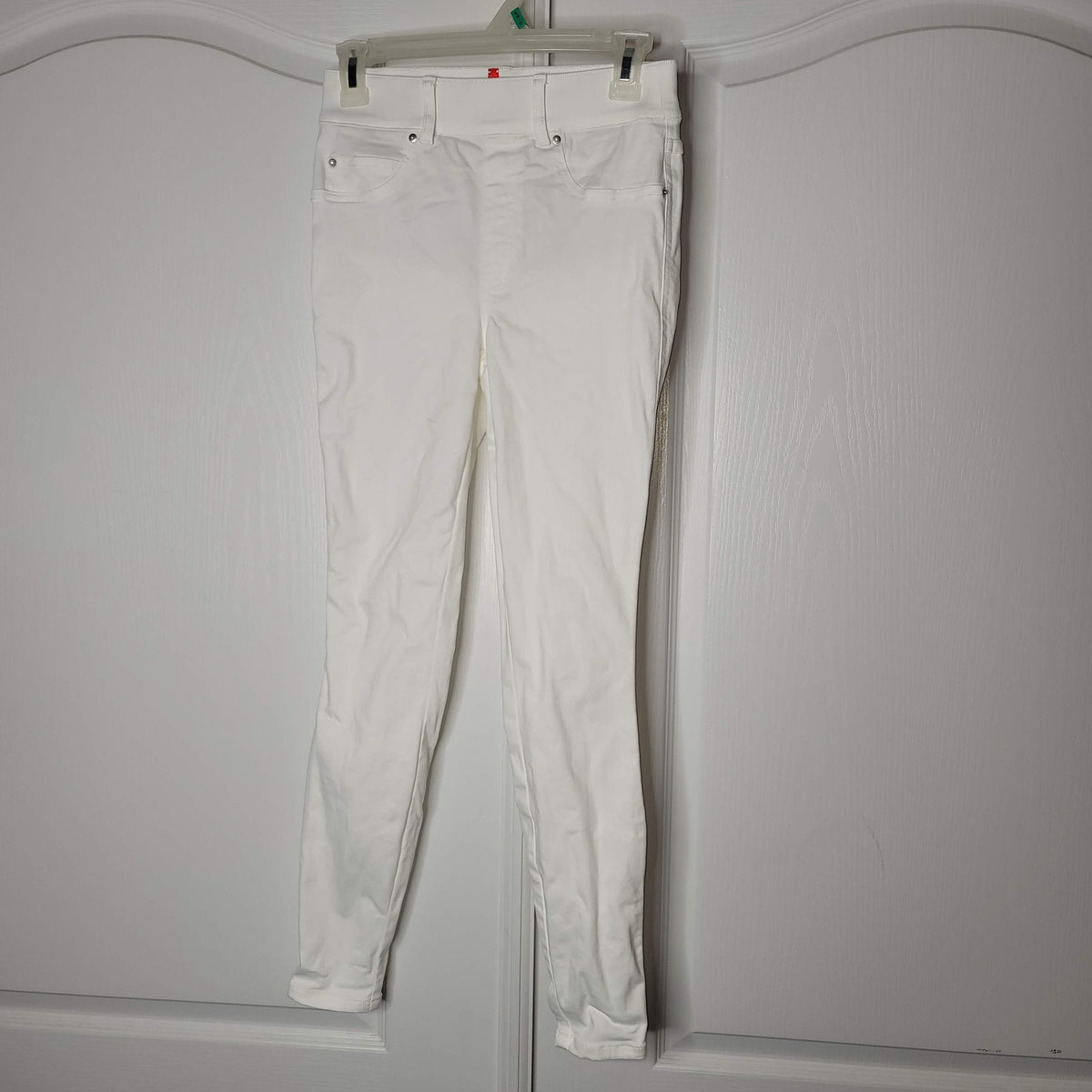 Spanx Ankle Skinny Jeans-ish Leggings Mid Rise White Size X-Small