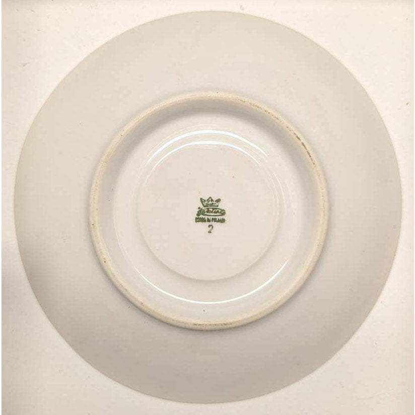 Favolina Karolina Baum Brothers Chelsea Saucer Replacement Golden Rim LOT OF 6