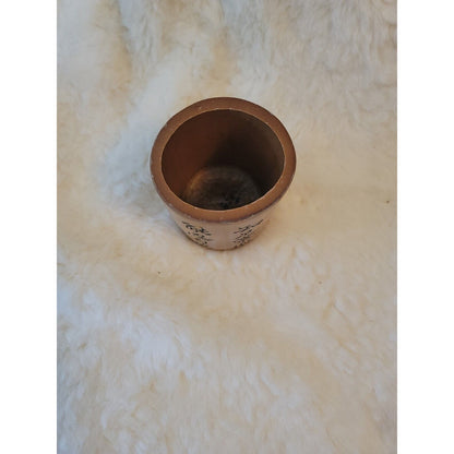 Vintage handmade Chinese Exquisite Hand-carved Text Carving bamboo Brush Pot