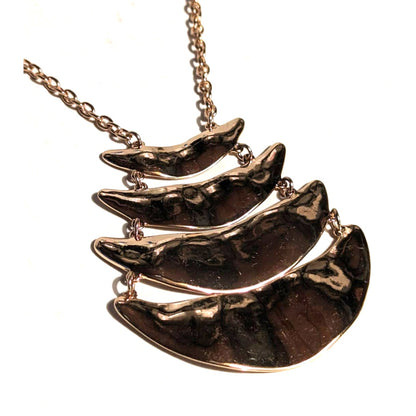 Dillard's NWT Golden Tone Layered Statement Necklace Chain 37" Costume Jewelry