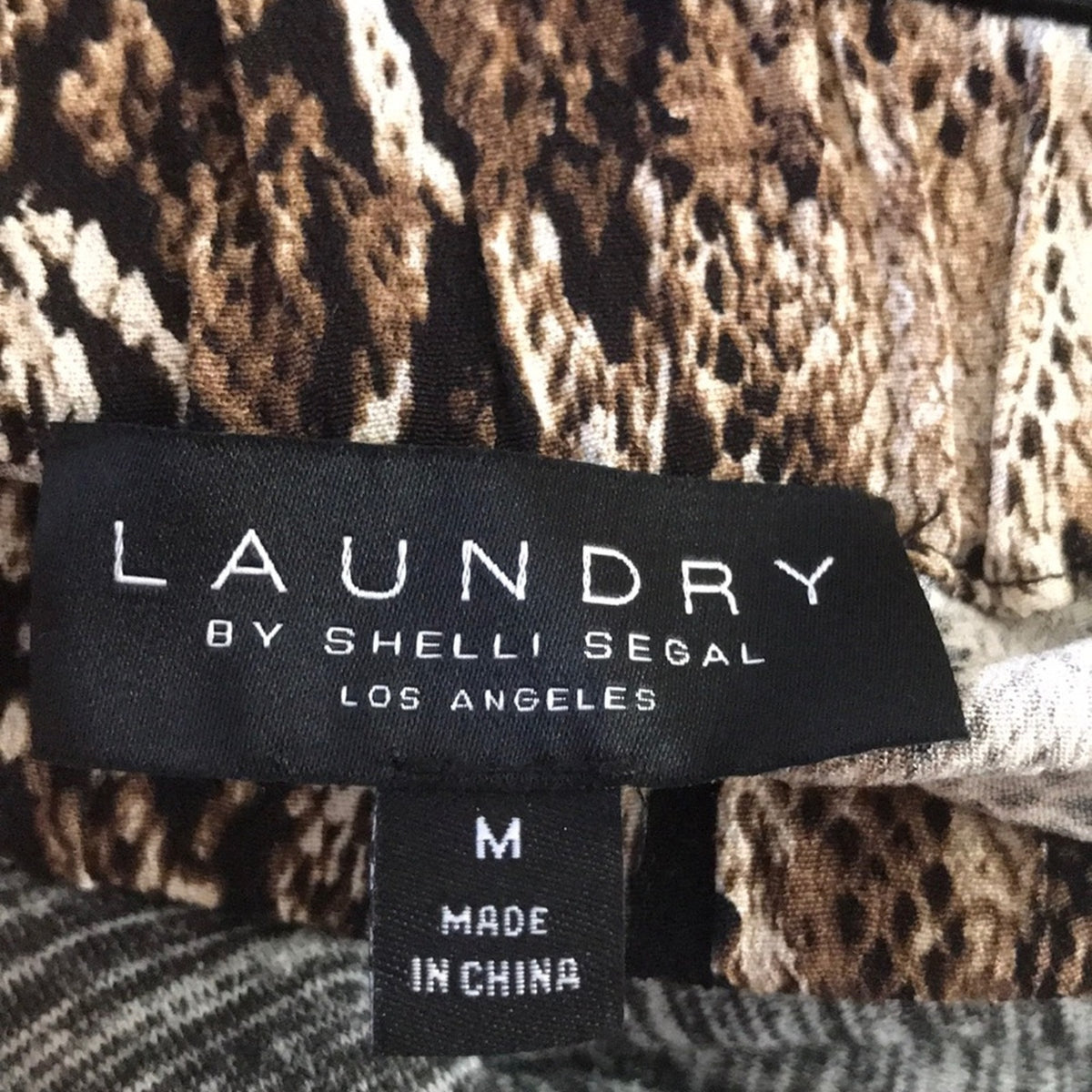 Laundry by Shelli Segal Snake Print Skirt Medium