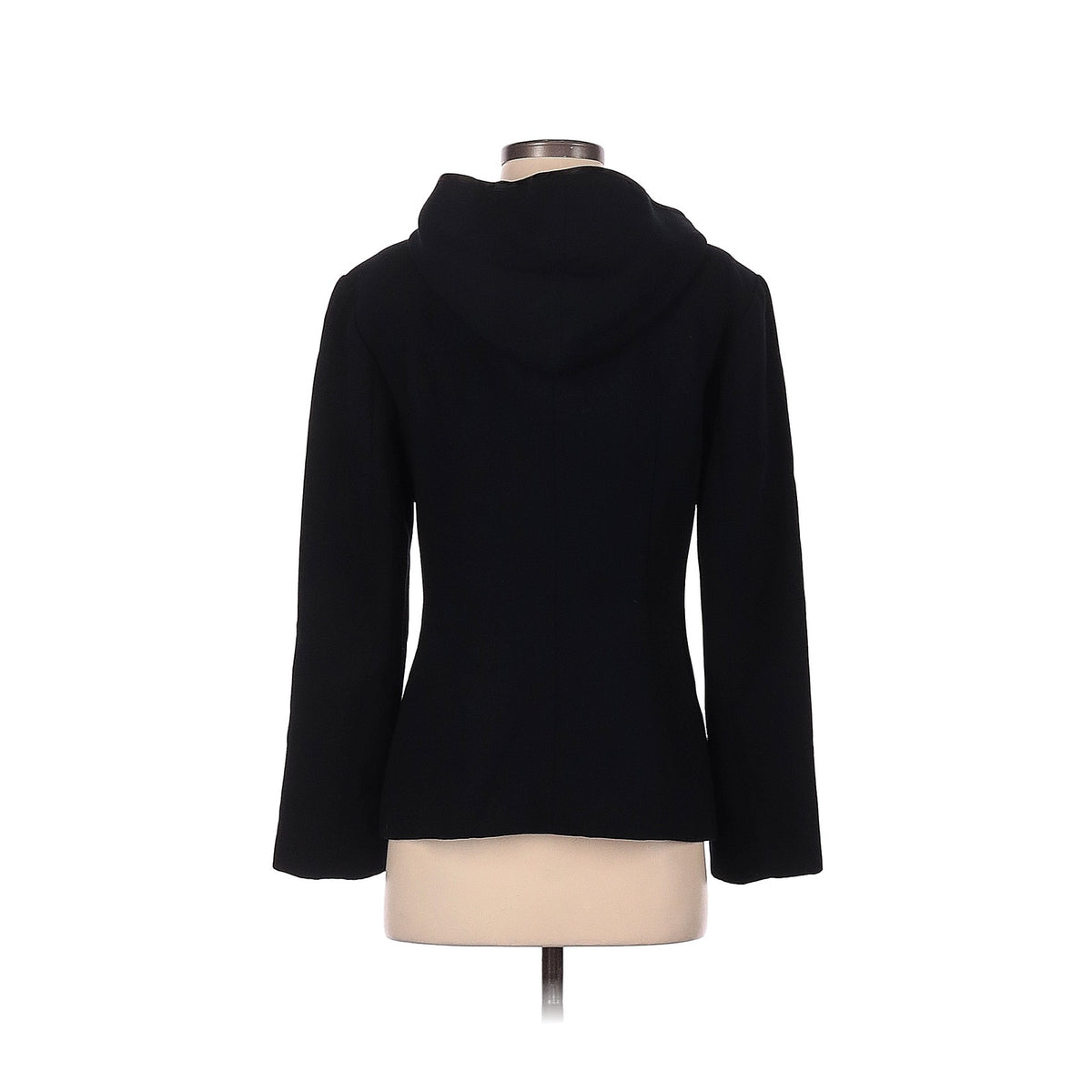 Gap Jacket Size S Solid Black Hidden Zipper Hoodie Adult Women Small