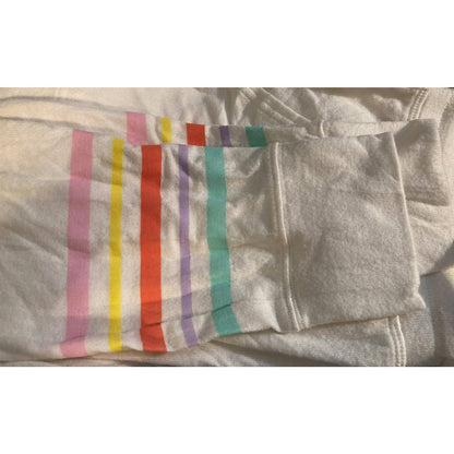 BP. Women's Loungewear Sleep Pants Size Small White Retro Stripe NWT Pockets