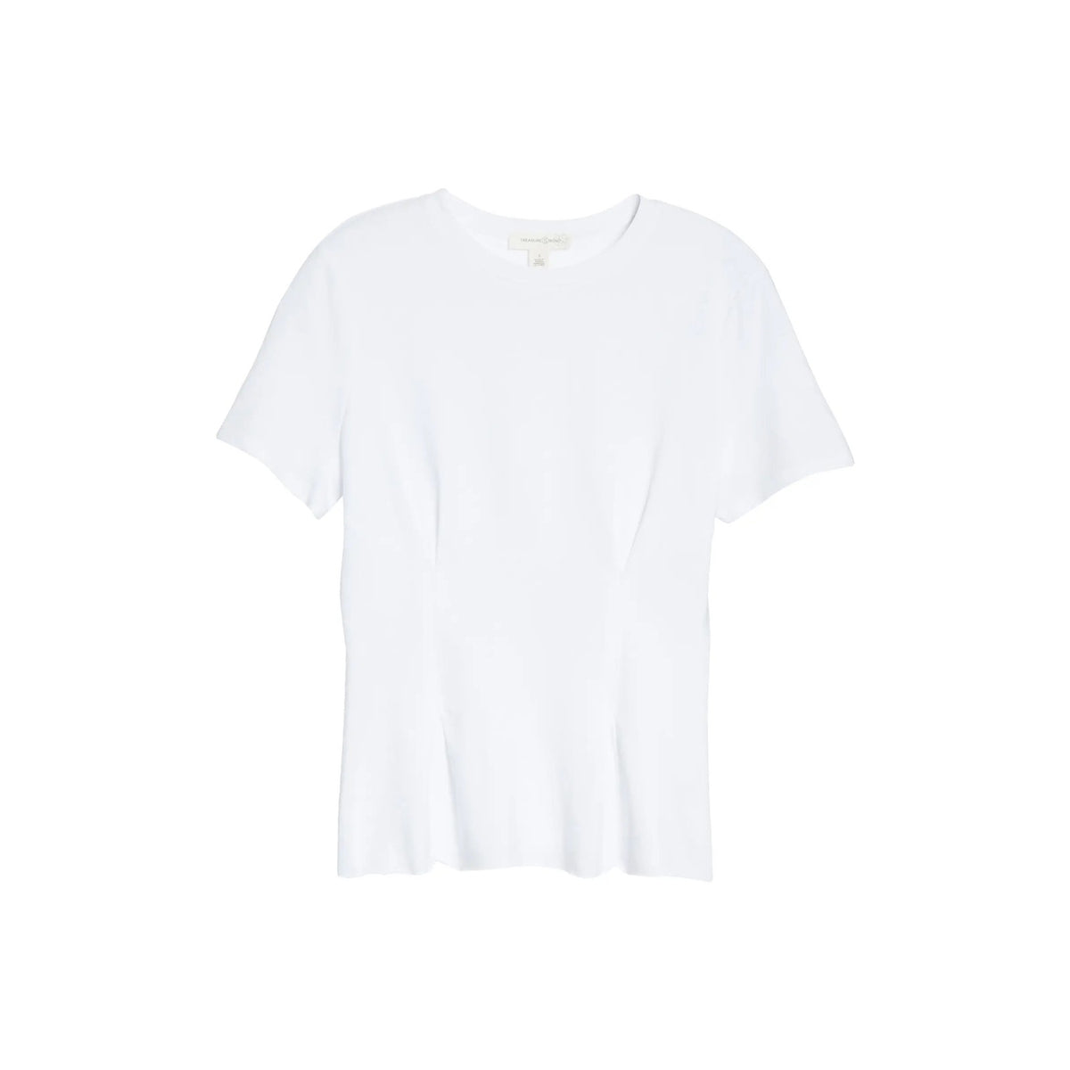 Treasure & Bond NWT White Corset Detail T-Shirt Size Small
