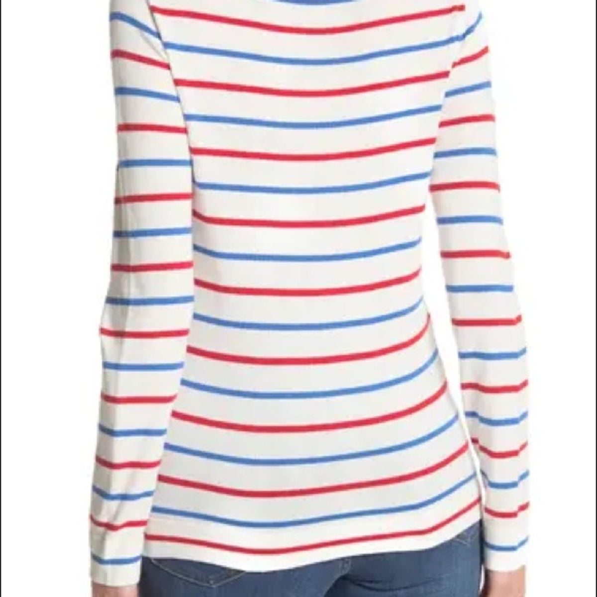J. Crew NWT Multicolor Stripe Print Pullover Sweater Size XS