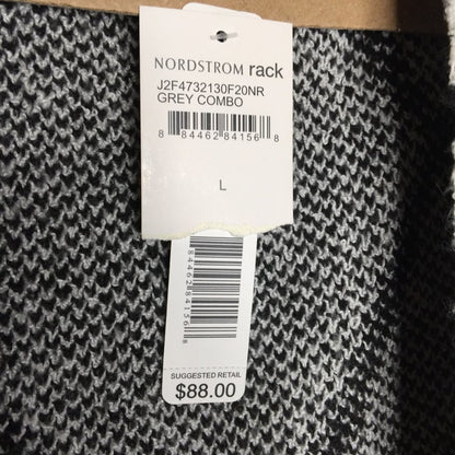Joseph Open Front Cardigan Sweater Long Sleeve geometric design large NEW