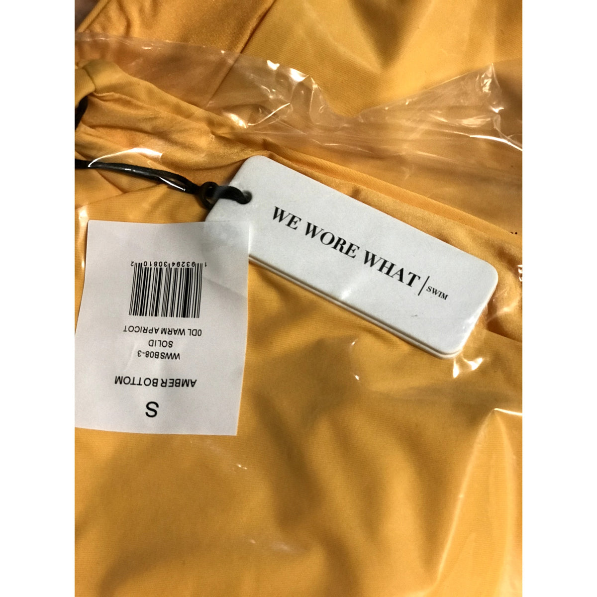 WeWoreWhat NWT Cheeky Amber Bikini Bottoms in Warm Apricot Small