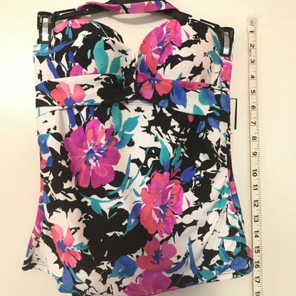Island Escape Fiji Twist Molded Bandini Tankini Size 6