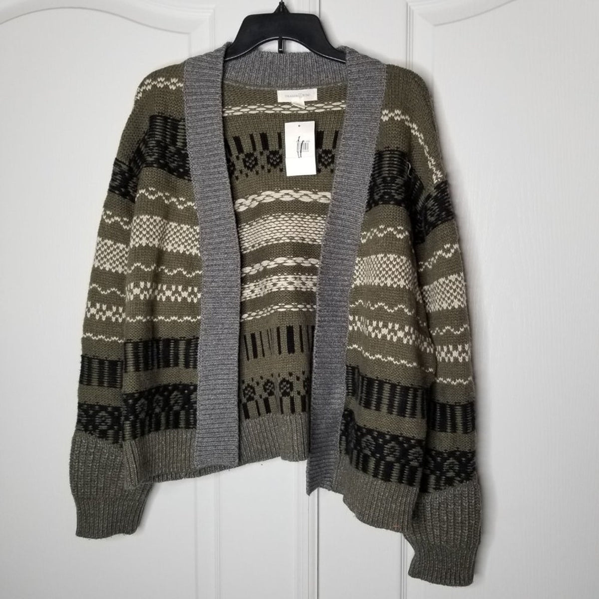 NWT Treasure & Bond Open Front Cardigan Sweater XL