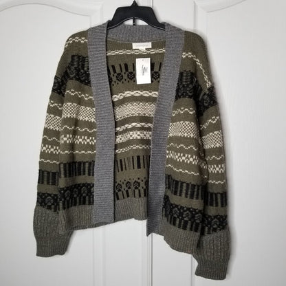 NWT Treasure & Bond Open Front Cardigan Sweater XL