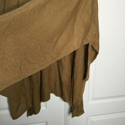 RDI Modern Designer Knit Poncho Pullover Long Sleeves V-Neck Medium NWT