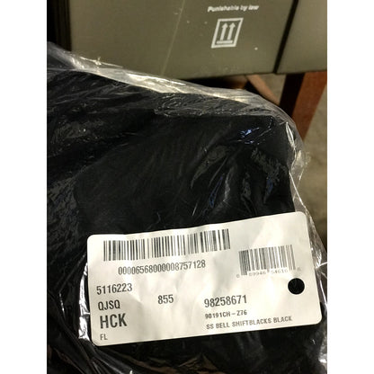 Charles Henry NWT Black Bell-Sleeve Shift Dress Size Small
