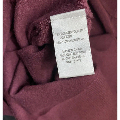 Bobeau Women's Classic V Neck Pullover Sweater Top Large Berry Red NWT High Low